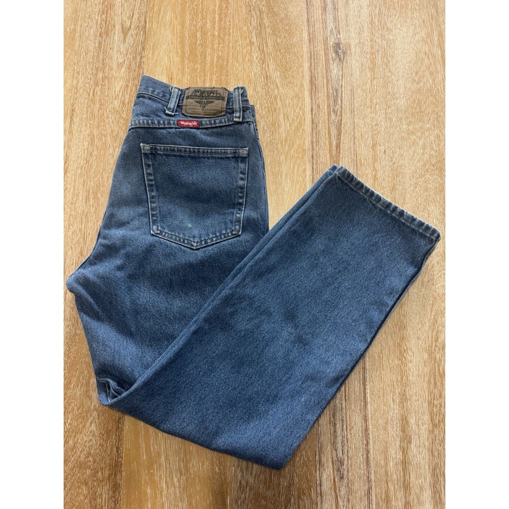 Wrangler Premium Quality Men's Jeans 33x30 Blue Regular Straight Leg Denim
